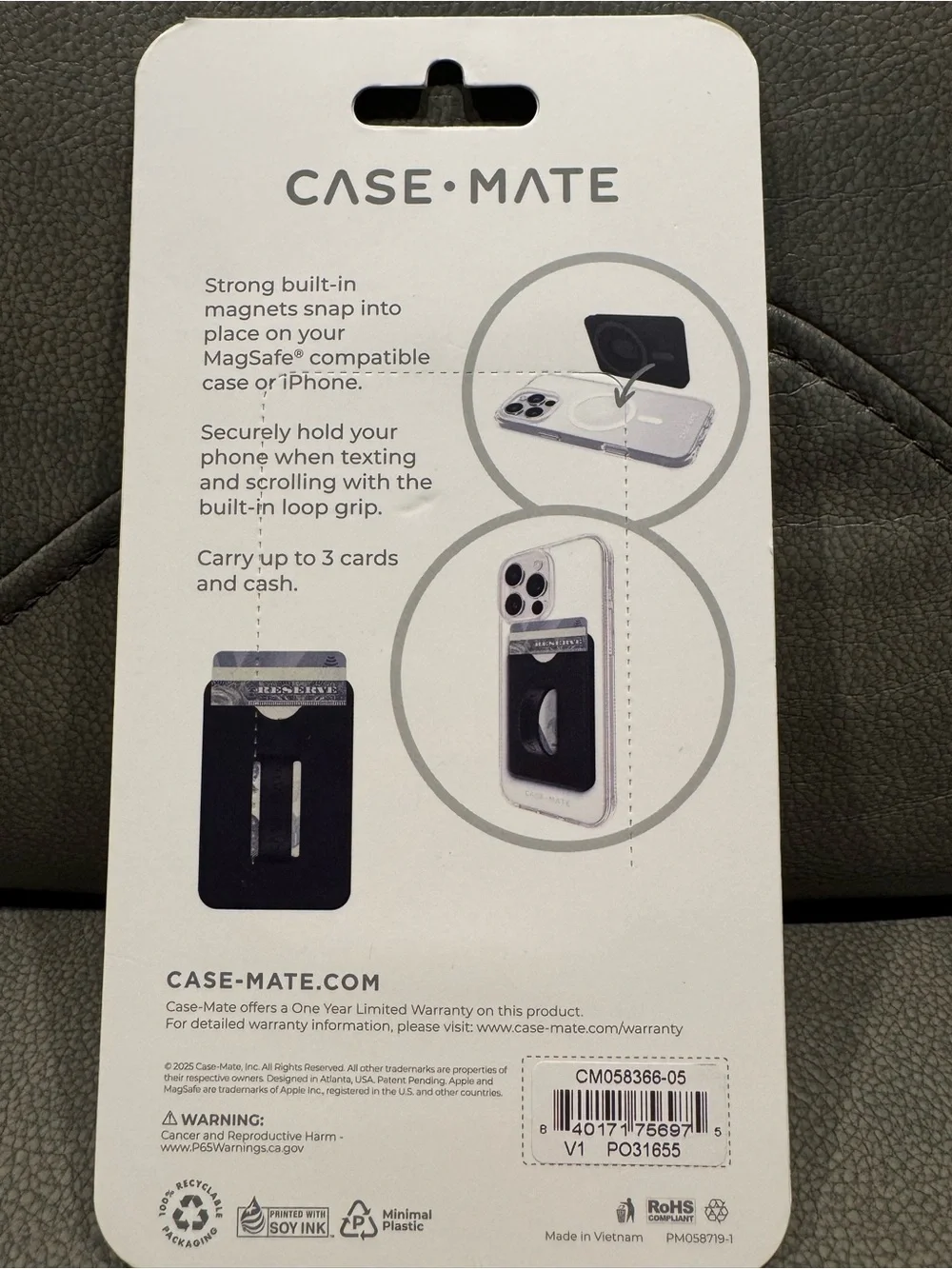 Case-Mate Magnetic magsafe loop Grip Wallet